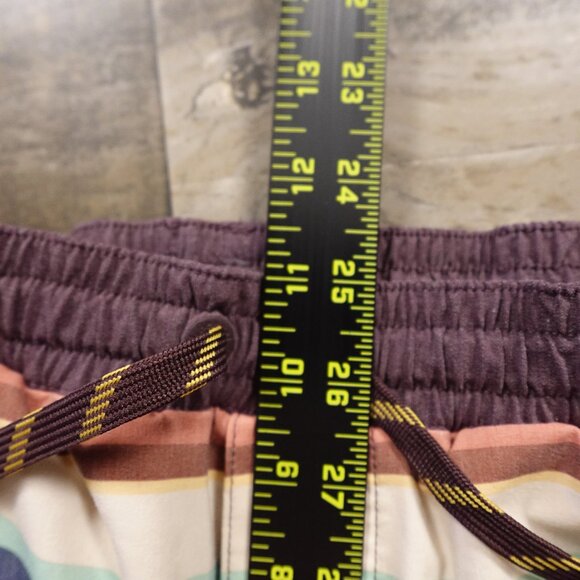 L.L.Bean All-Adventure Swim Shorts Men’s Medium Multicolor Stripe 7” Inseam - Picture 7 of 10